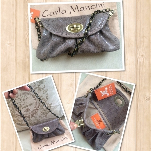 New - Carla Mancini mini leather clutch - Picture 2 of 3